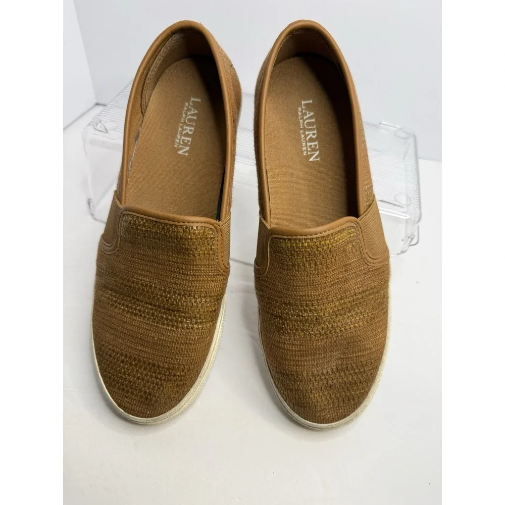 Lauren Ralph Lauren Jinny‎ Slip On Women Size 7 Caramel